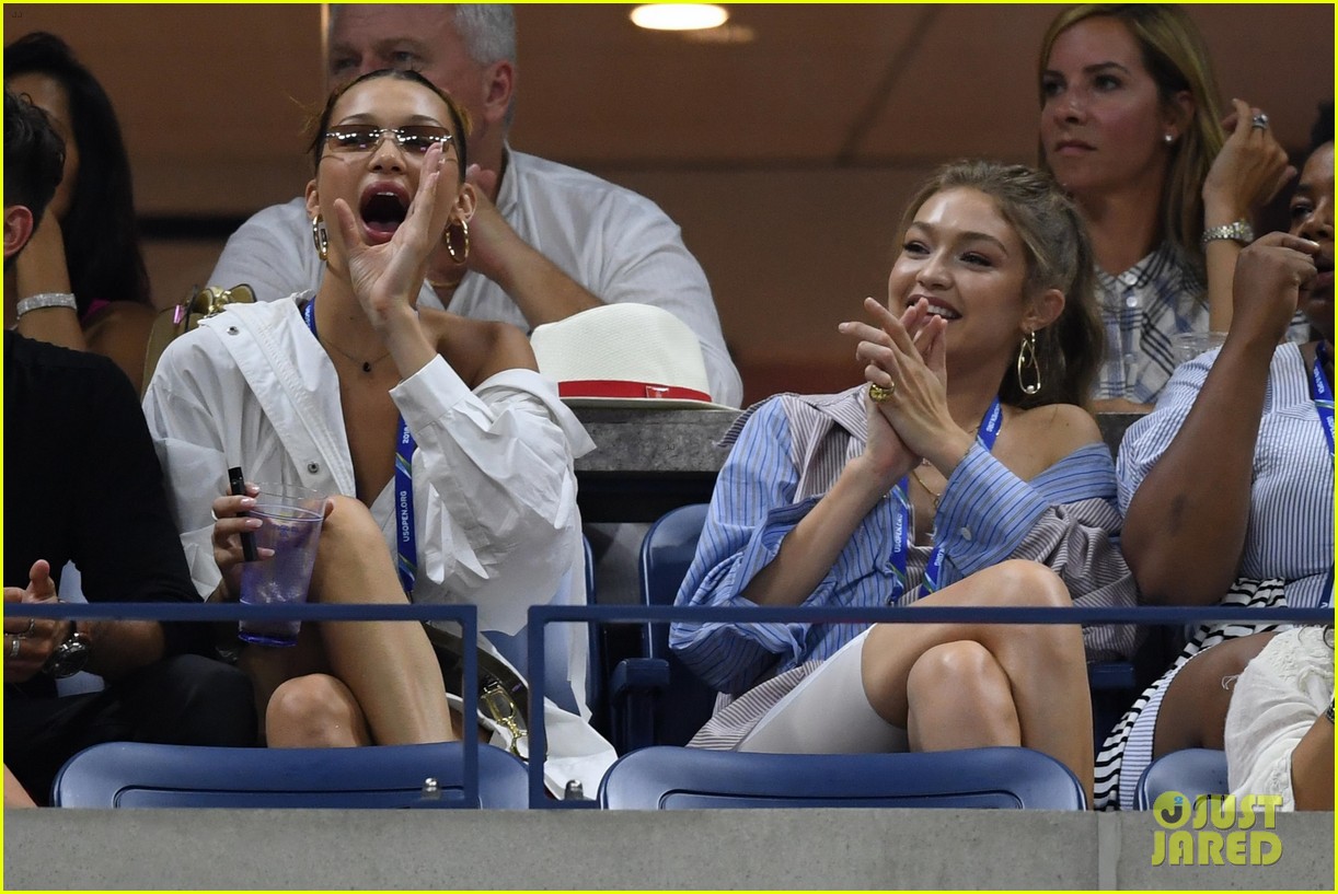 Bella & Gigi Hadid Cheer on Serena Williams at U.S. Open! Photo