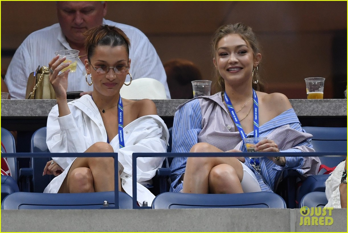 Bella & Gigi Hadid Cheer on Serena Williams at U.S. Open! Photo