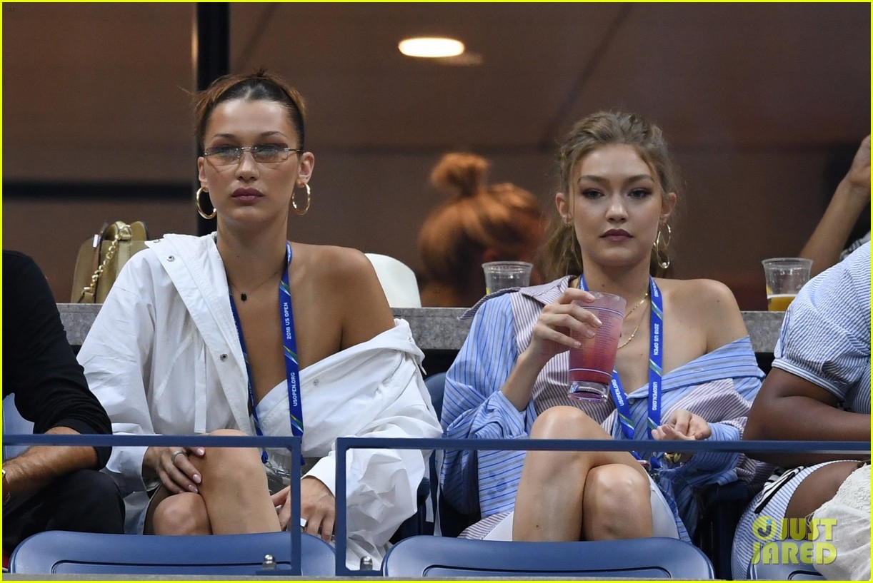 Bella & Gigi Hadid Cheer on Serena Williams at U.S. Open! Photo