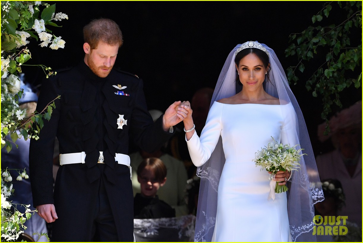 Duchess Meghan Markle s Wedding Veil Honored Prince Harry in a Super