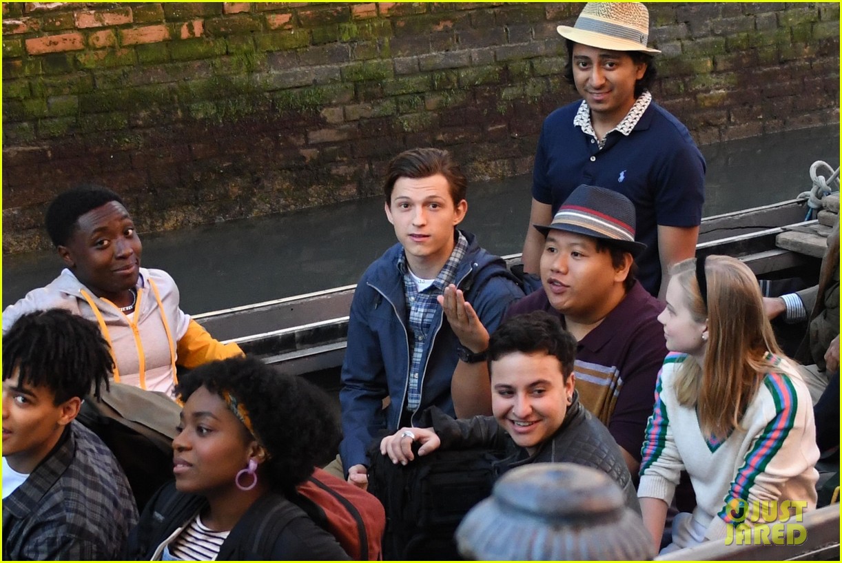 Tom Holland & Zendaya Film 'Spider-Man: Far From Home' in the Canals in