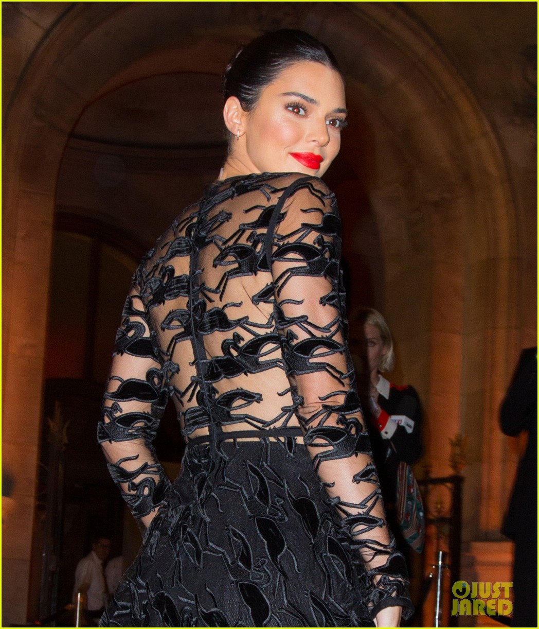 kendall jenner wears sheer dress for an event in paris 064144799