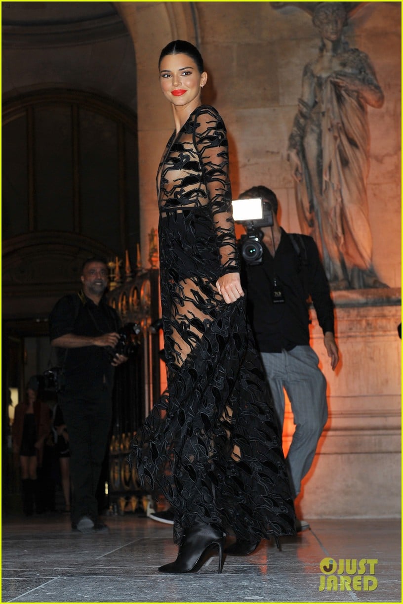 kendall jenner wears sheer dress for an event in paris 074144800