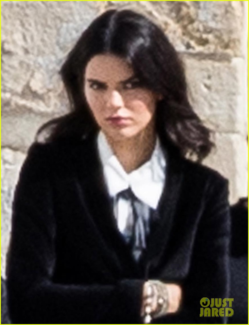 Kendall Jenner Shoots Fashion Campaign at Chantilly Castle in France
