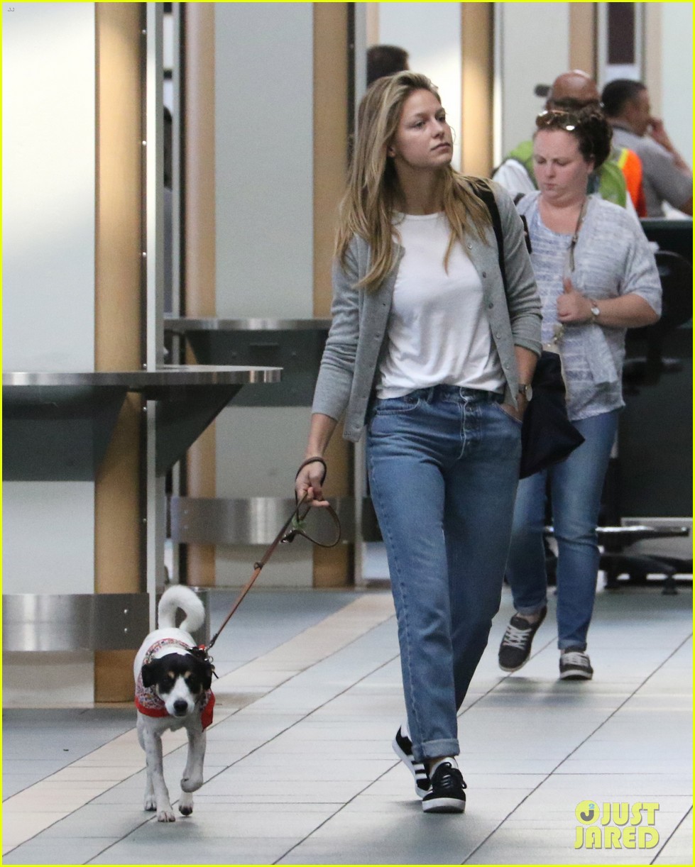 Photo: melissa benoist chris wood jet out of vancouver 01 | Photo