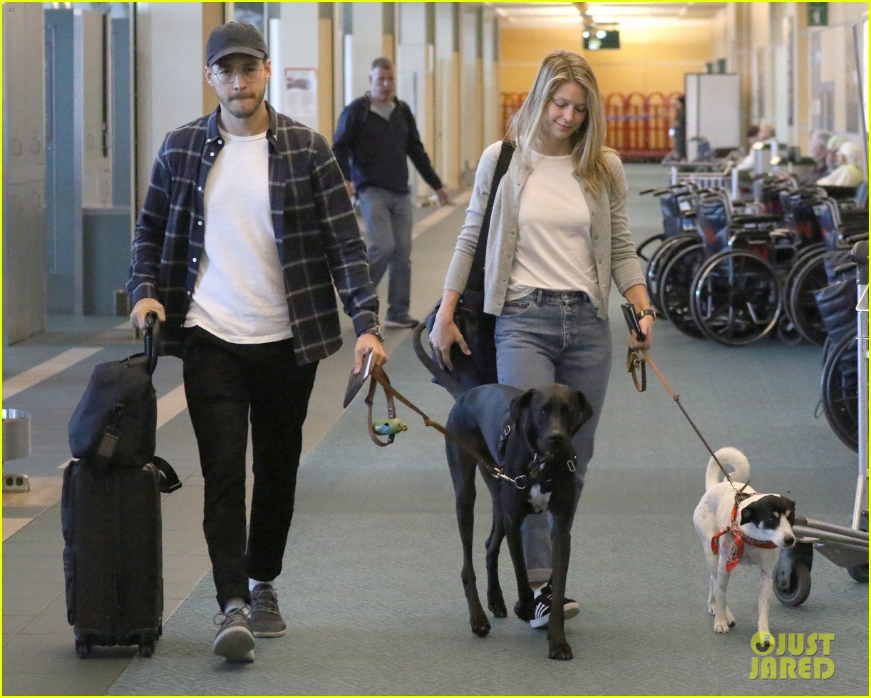 Photo: melissa benoist chris wood jet out of vancouver 16 | Photo