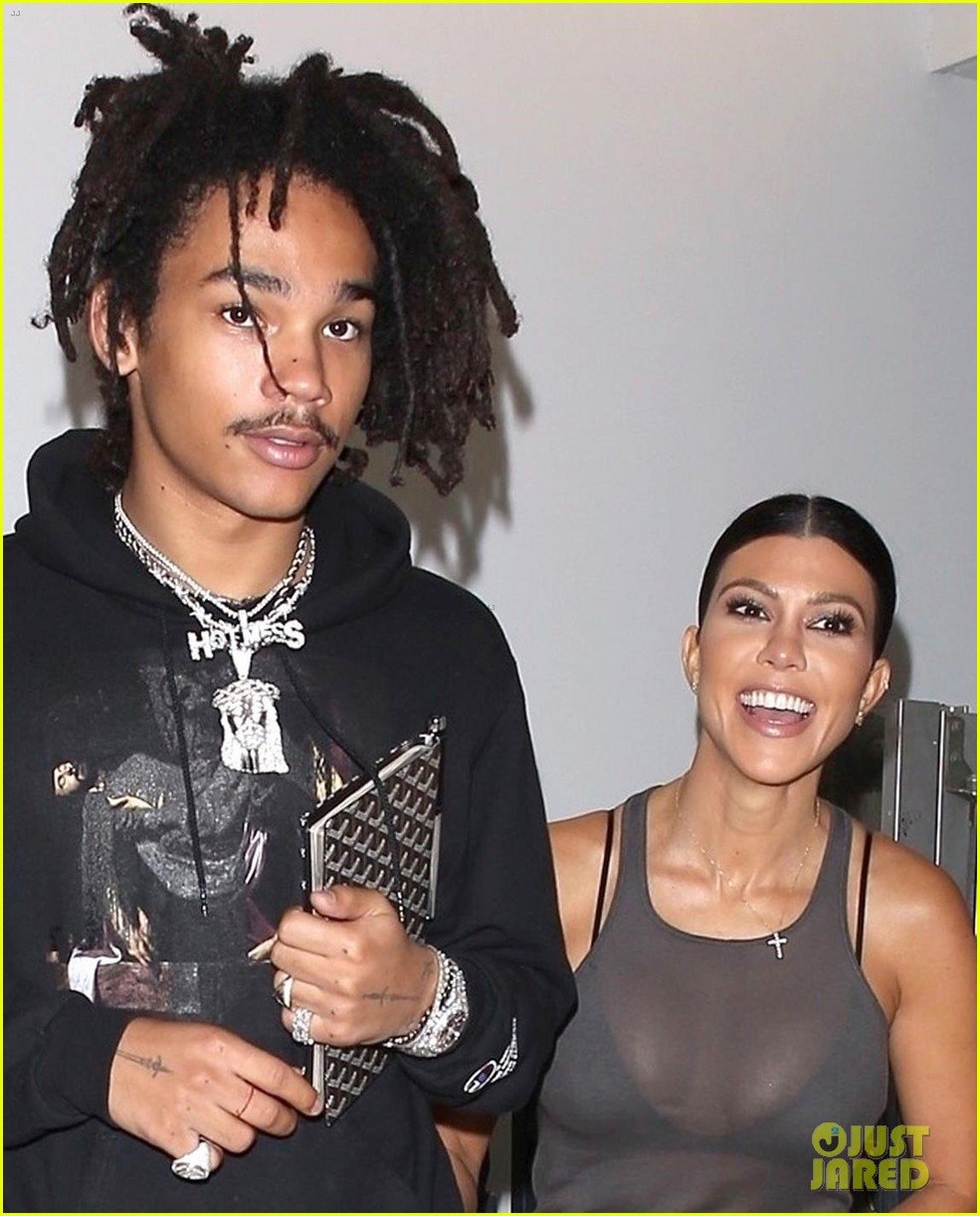 Kourtney Kardashian Visits a Gallery with Rumored Boyfriend Luka Sabbat