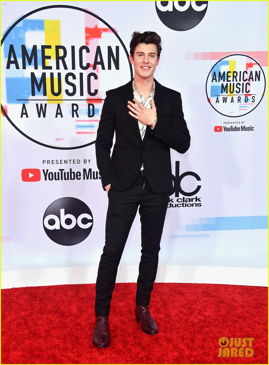 Shawn Mendes Looks Handsome at American Music Awards 2018! Photo
