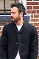 justin theroux takes his dog kuma for a walk in nyc 01