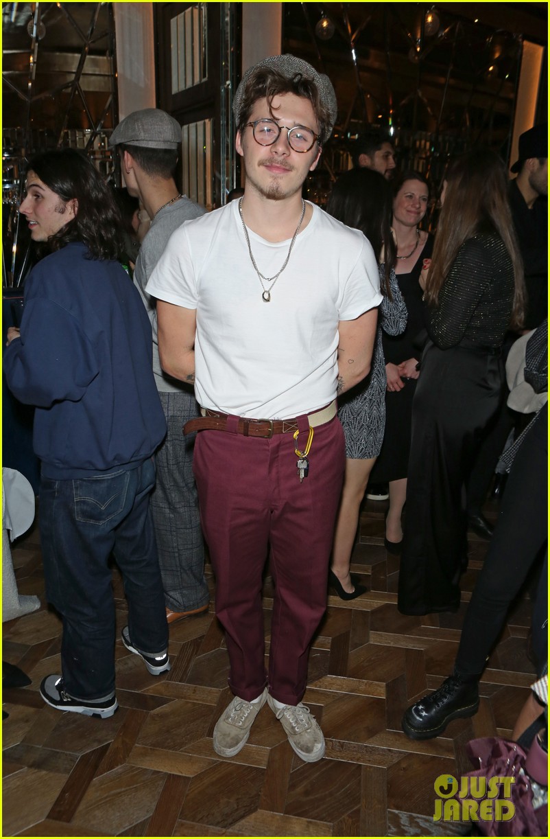 Brooklyn Beckham & Iris Law Attend Opening of New Restaurant in London