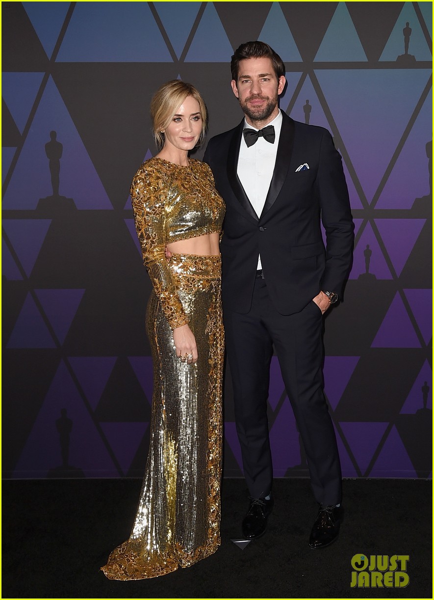 Emily Blunt Joins Husband John Krasinski & CoStar LinManuel Miranda