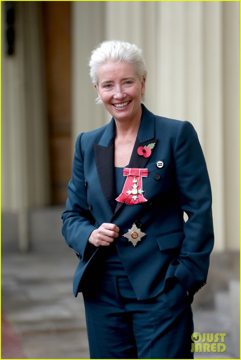 Emma Thompson Defends Wearing White Sneakers to Dame at