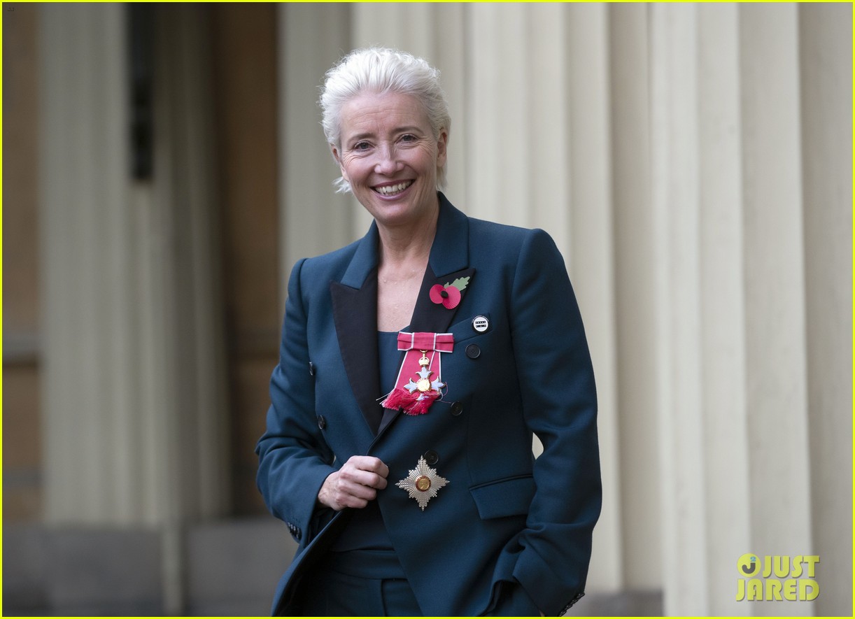 Emma Thompson Defends Wearing White Sneakers to Dame at