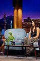 minka kelly turns down kermit the frog on late late show 05