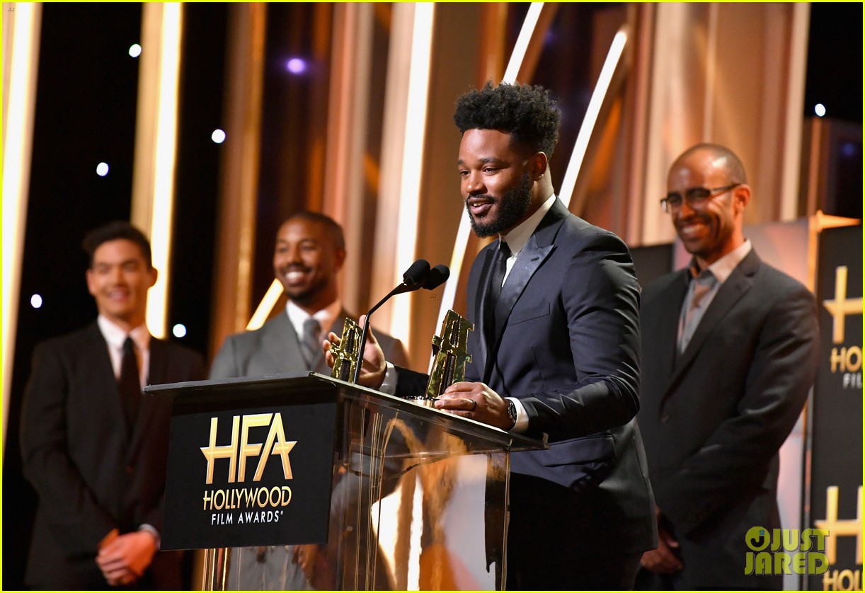 'Black Panther' CoStars Michael B. Jordan & Sterling K. Brown Attend