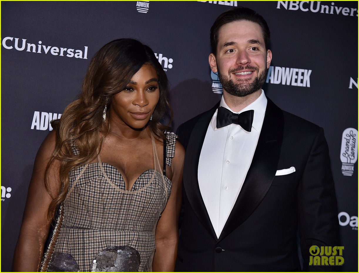 Supported by Husband Alexis Ohanian at Brand Genius Awards 2018 | serena wi...