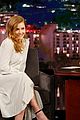 amy adams explains to kimmel why she had to reject a hug from brad pitt 01