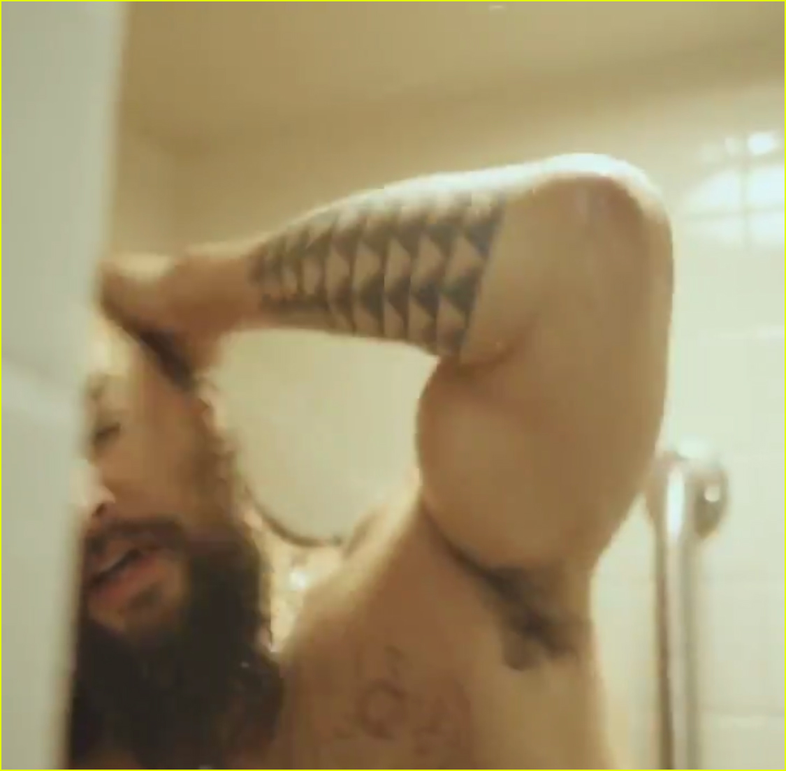 jason momoa goes shirtless while promoting snl from the shower 044193333