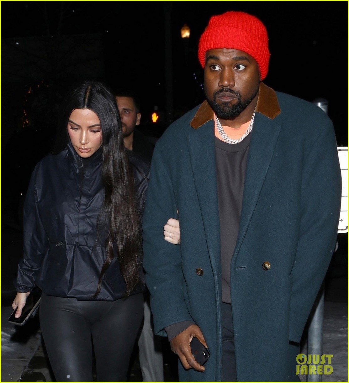Kim Kardashian & Kanye West Head to Family Dinner in Aspen: Photo