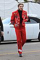 post malone rocks bright red suit during afternoon outing 05