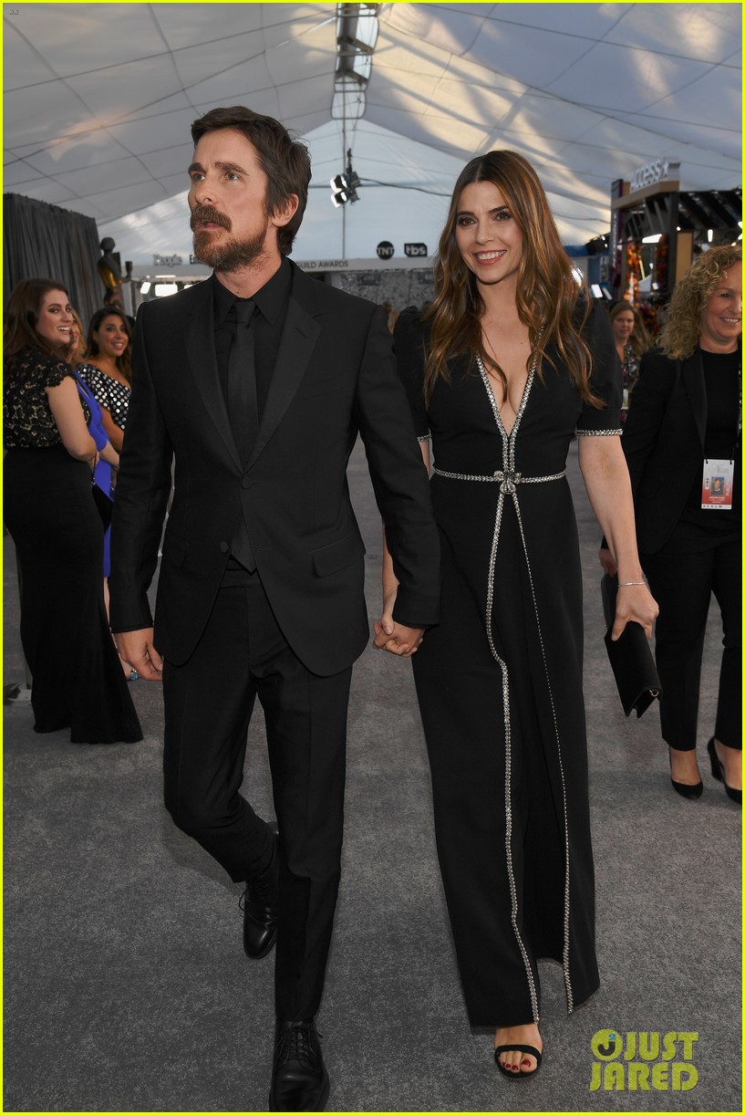 Christian Bale Gets Support From Wife Sibi at SAG Awards 2019: Photo