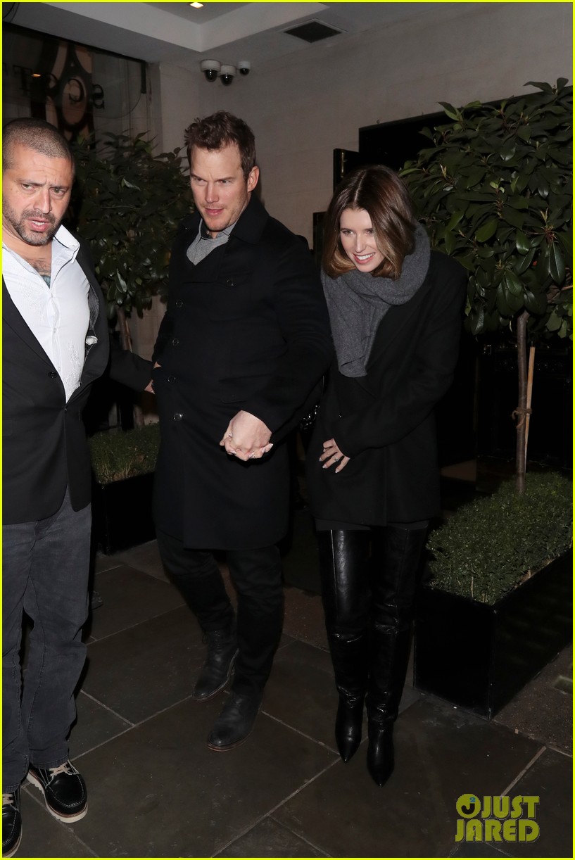 Chris Pratt & Katherine Schwarzenegger Couple Up For Dinner in London