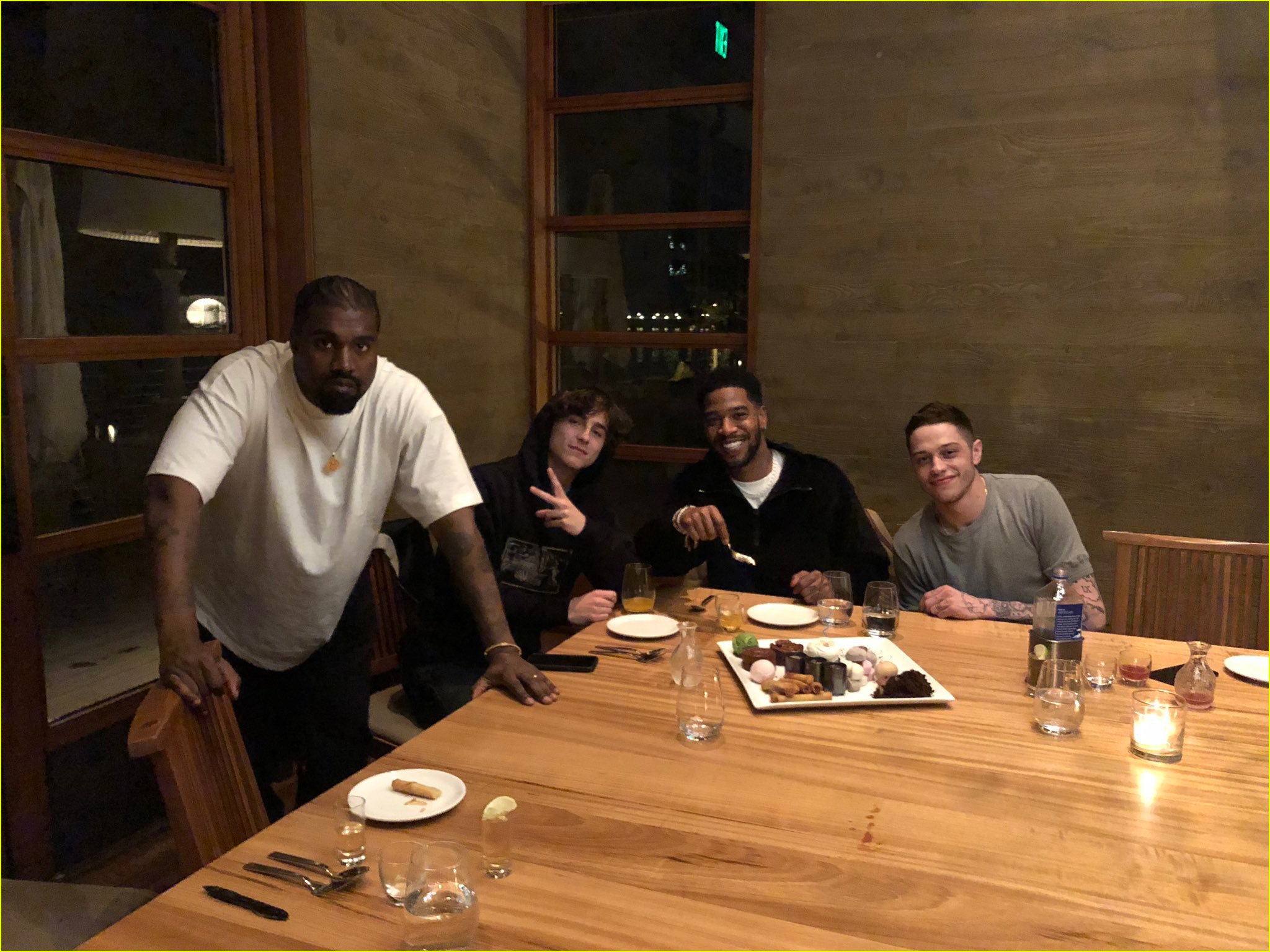 Kid Cudi Celebrates His Birthday with Kanye West, Timothee Chalamet