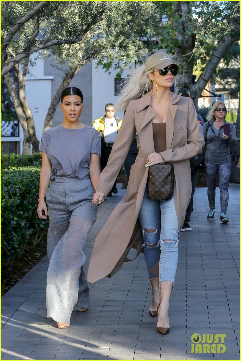 Khloe Kardashian Endorses 'Kanye for President' While Out with Kourtney