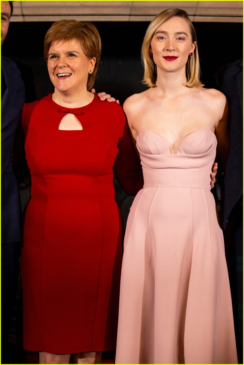 Saoirse Ronan is Pretty in Pink at 'Mary Queen of Scots' Scotland