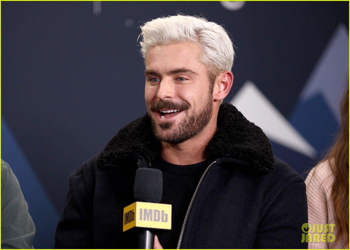 Zac Efron Debuts Bleached Blonde Hair at Sundance Film Festival 2019