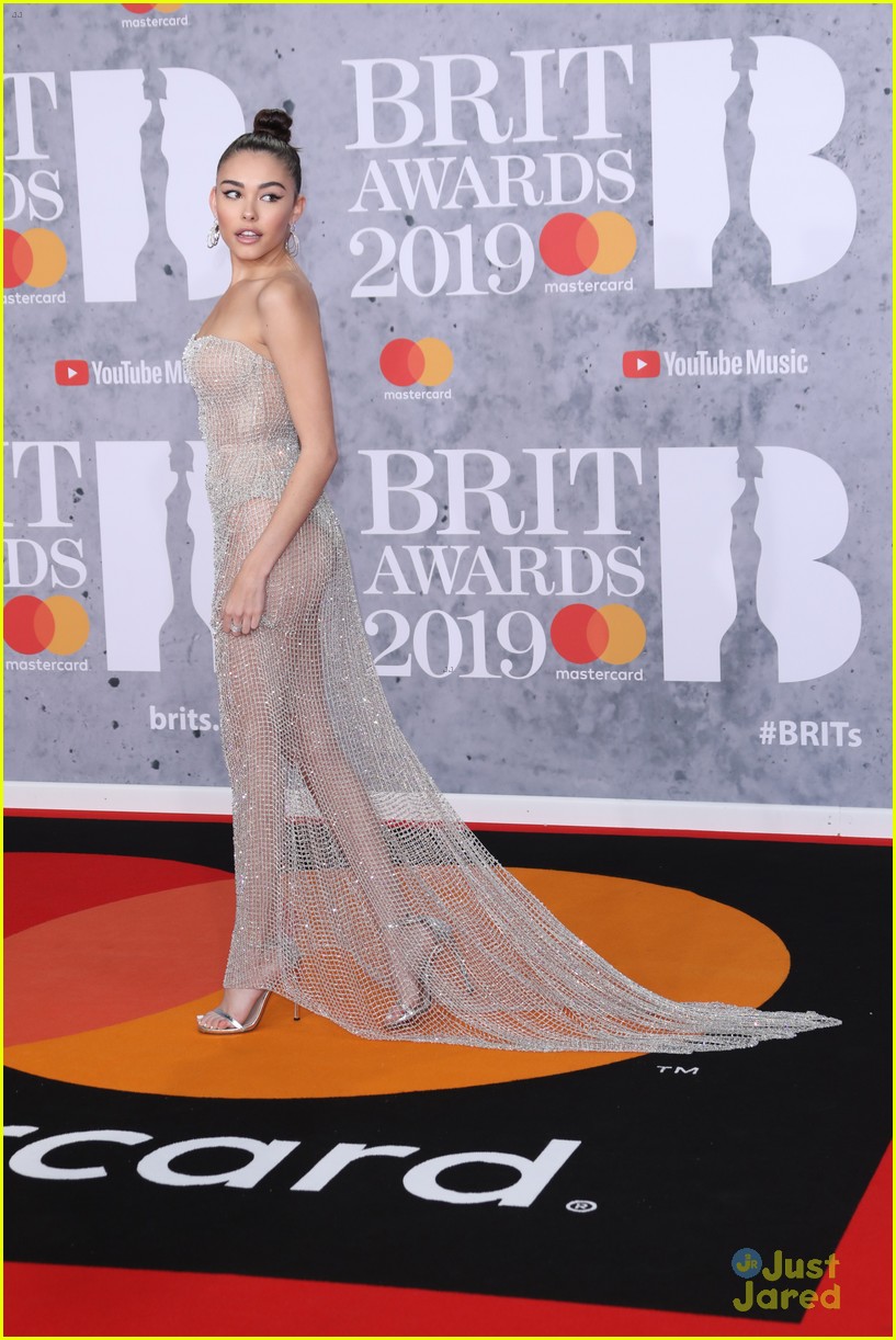 Photo madison beer sheer dress tallia storm brit awards 04 Photo
