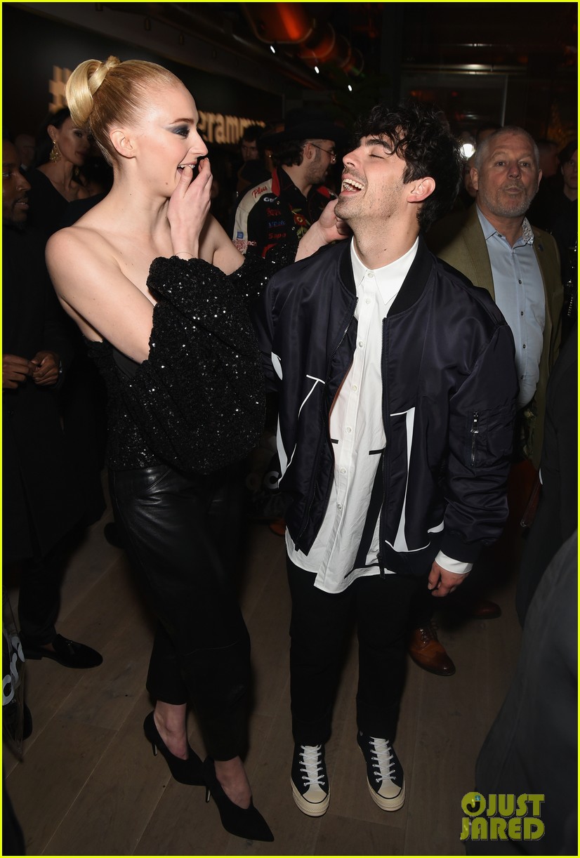 Sophie Turner & Joe Jonas Couple Up at Republic Records Grammys After