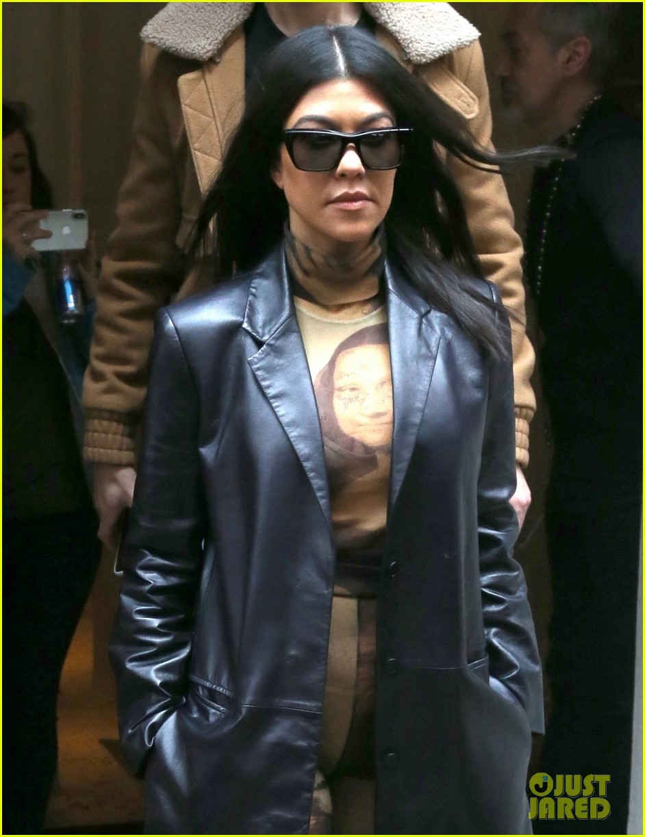 Kourtney Kardashian Wears a Mona Lisa Catsuit in New York City Photo