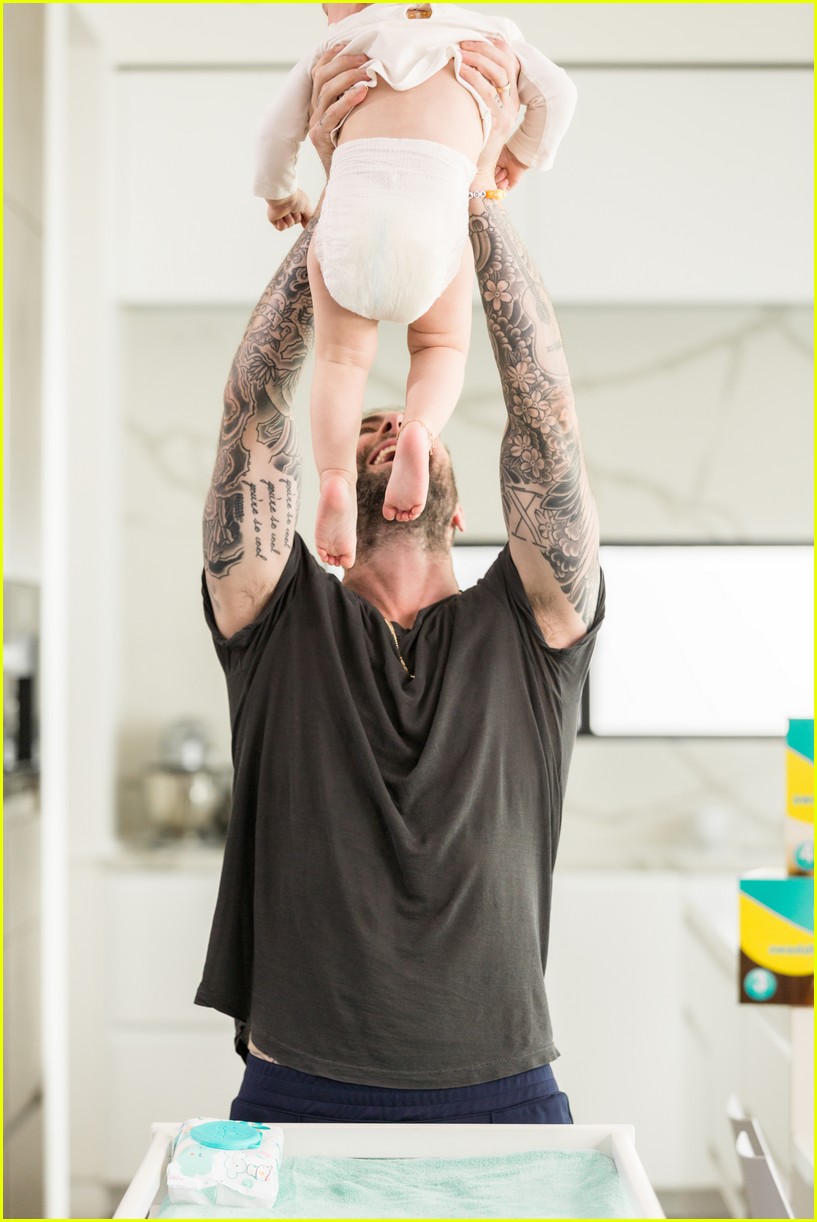 Adam Levine & John Legend Change Their Kids' Diapers in Pampers' Super