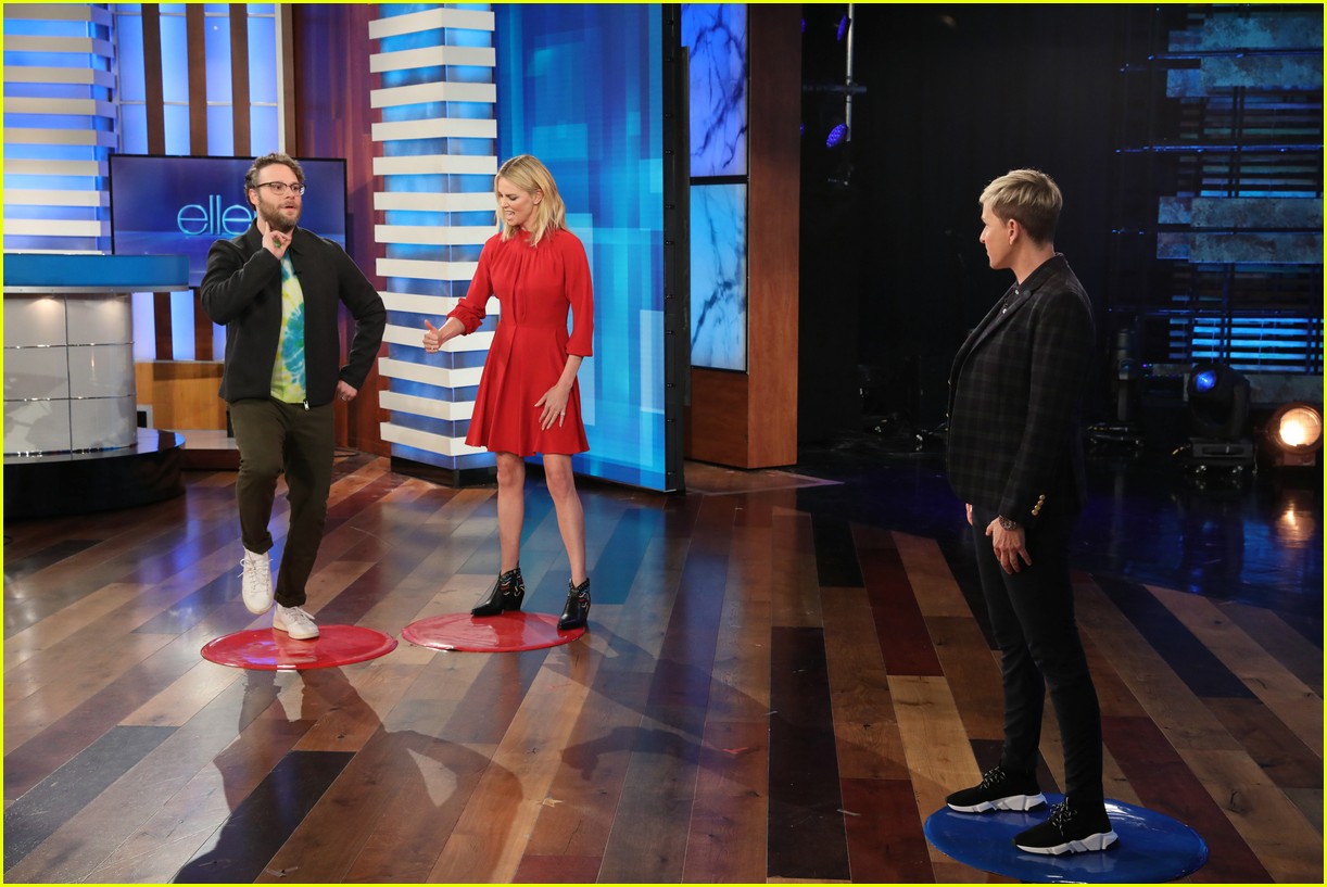 Charlize Theron Shows Seth Rogen Her Make Out Tips - Watch!: Photo