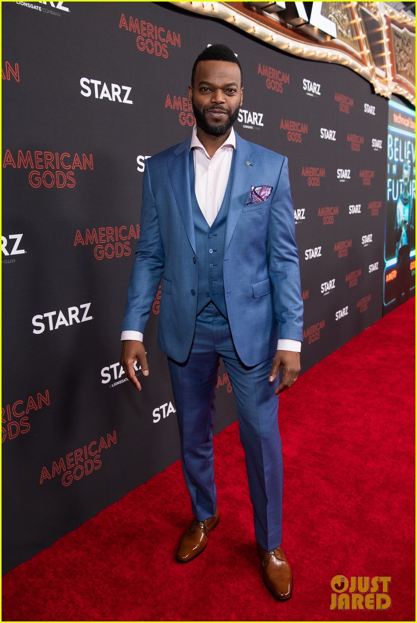 Photo: emily browning ricky whittle celebrate american gods season 2