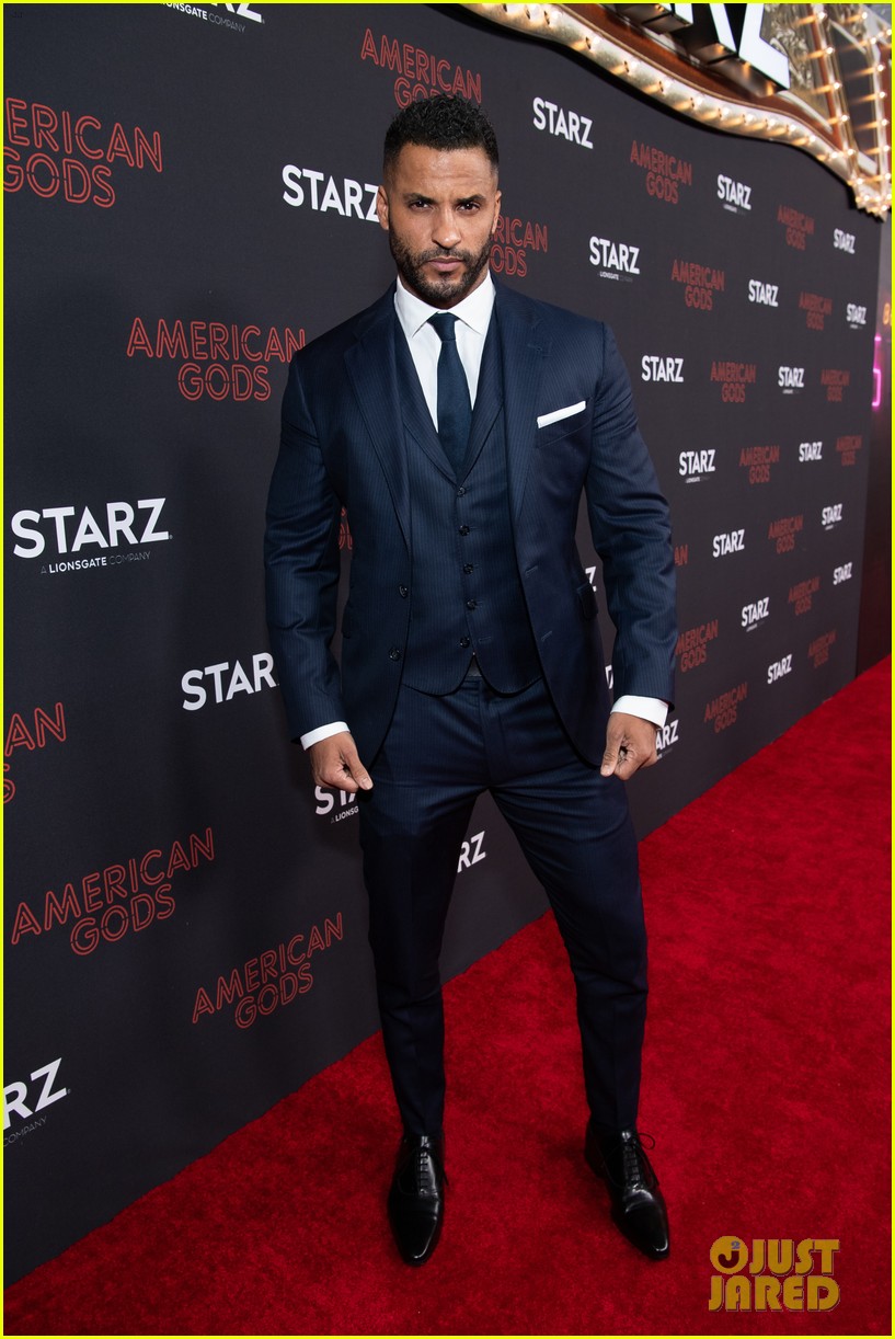 Photo: emily browning ricky whittle celebrate american gods season 2
