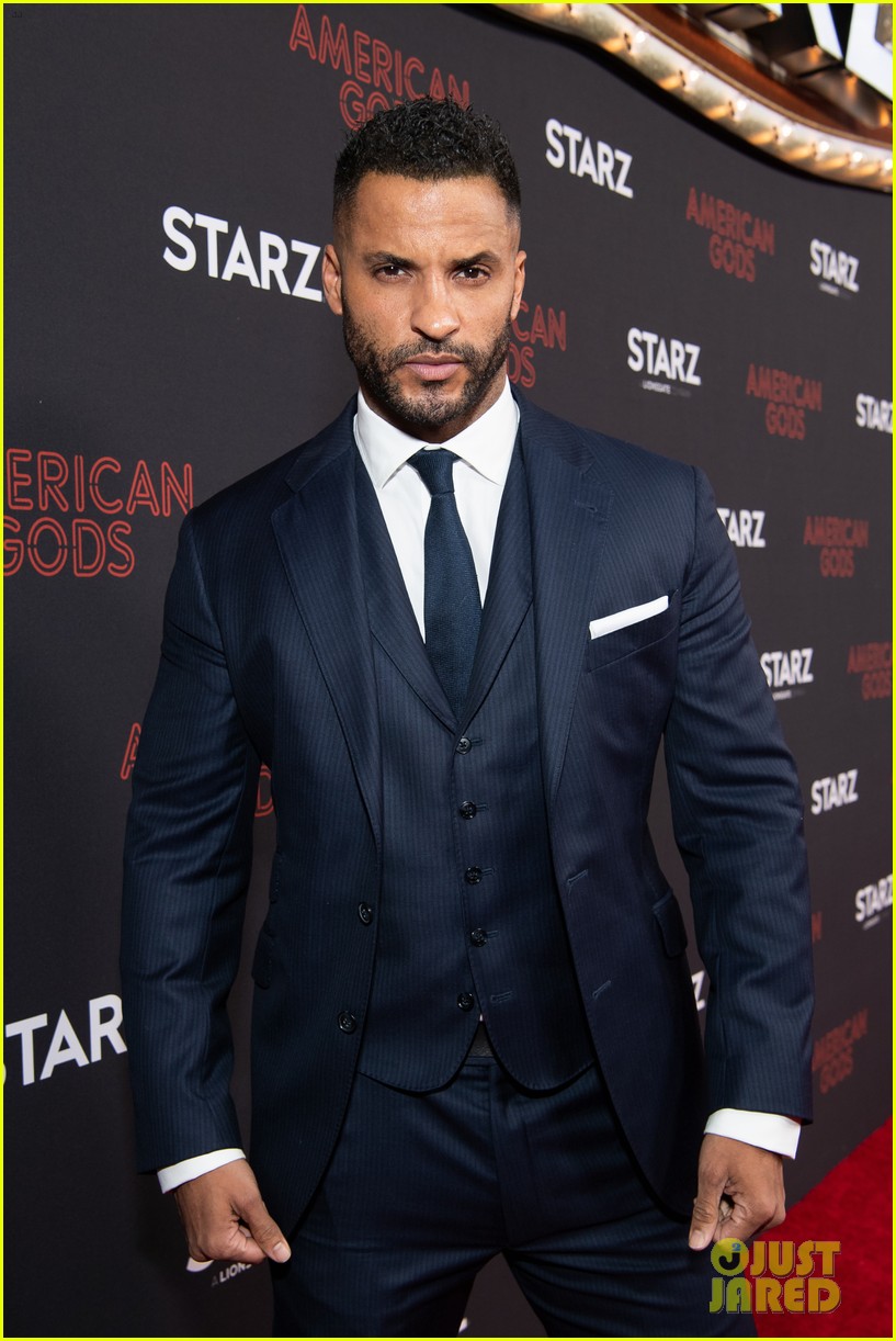 Photo: emily browning ricky whittle celebrate american gods season 2