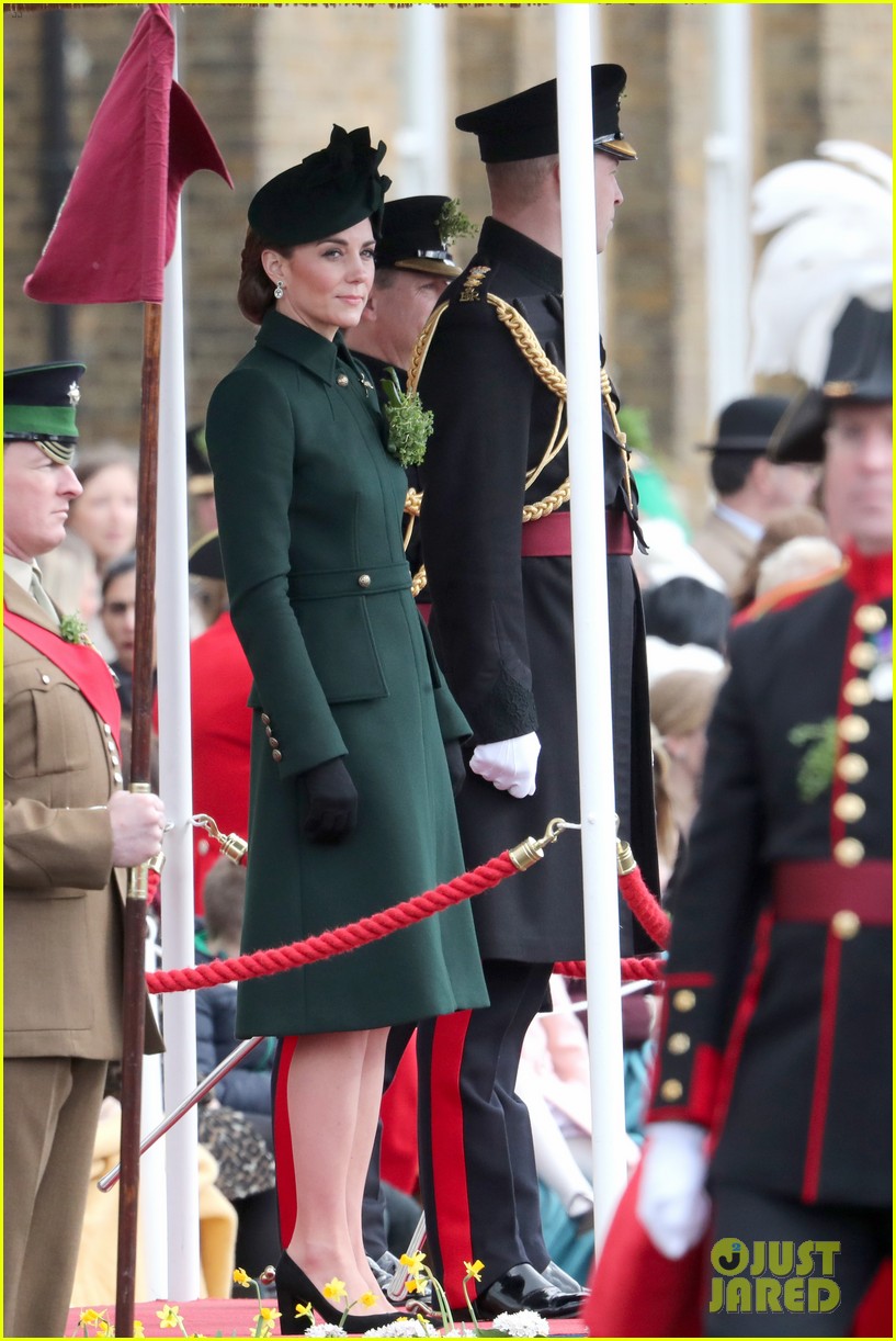 Prince William & Kate Middleton Attend Irish Guards St. Patrick's Day