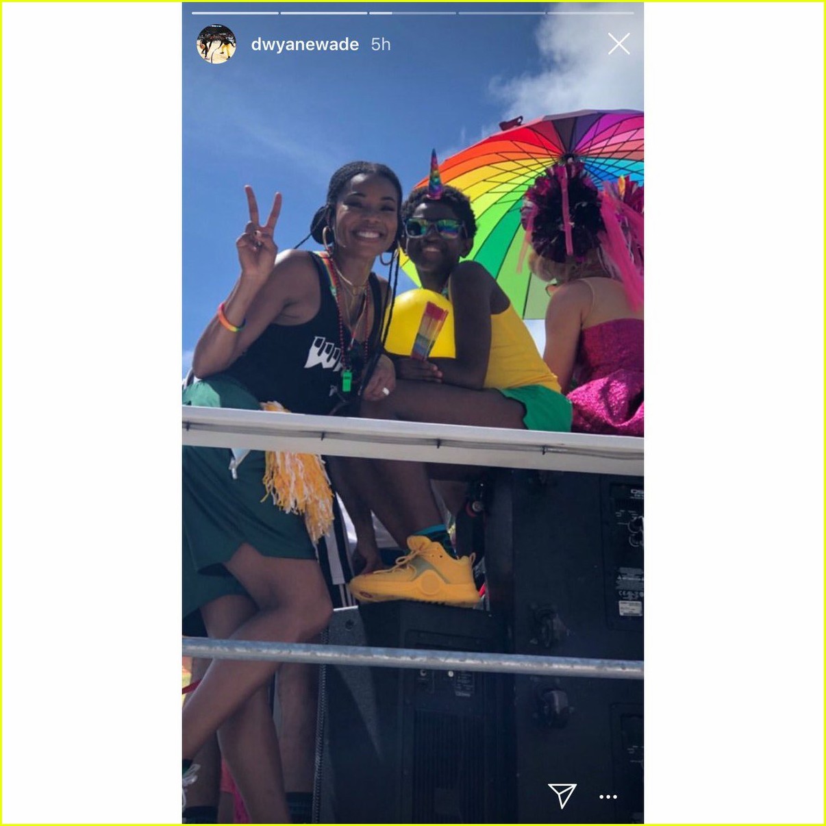 Gabrielle Union & Dwyane Wade Support Son Zion at Miami Pride Festival