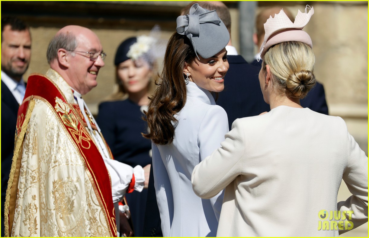 Prince William & Kate Middleton Attend Easter Sunday Services Photo