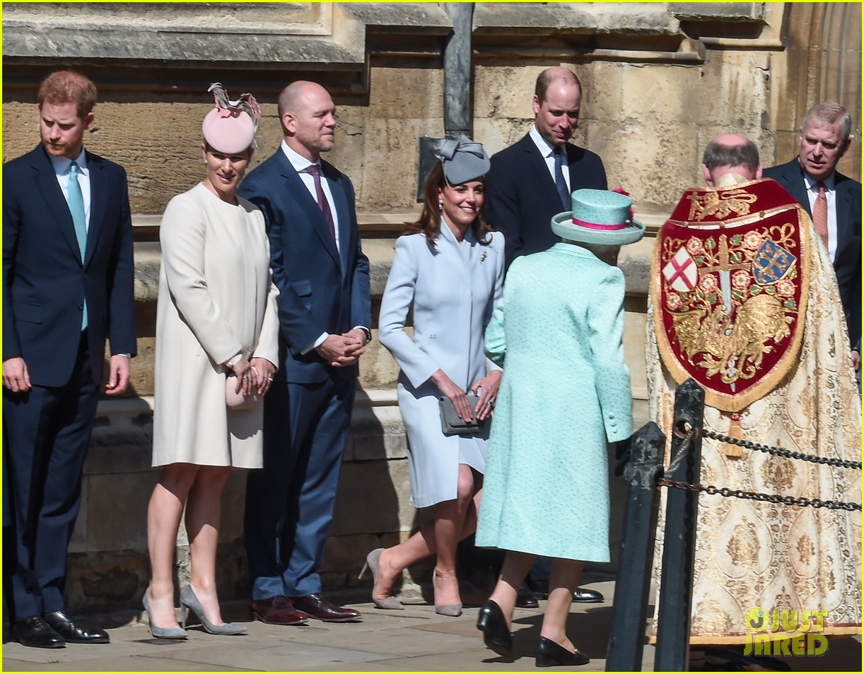 Prince William & Kate Middleton Attend Easter Sunday Services Photo