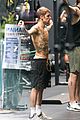 justin bieber goes shirtless for gym session in los angeles 01