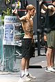 justin bieber goes shirtless for gym session in los angeles 05
