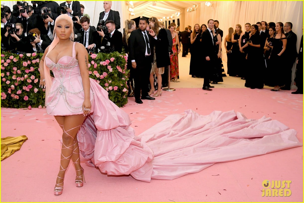 Nicki Minaj is Pretty in Elaborate Pink Gown at Met Gala 2019 nicki minaj.....