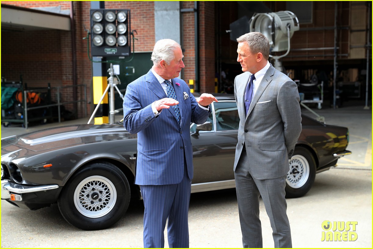 Daniel Craig Gets a Visit From Prince Charles on the 'James Bond' Set