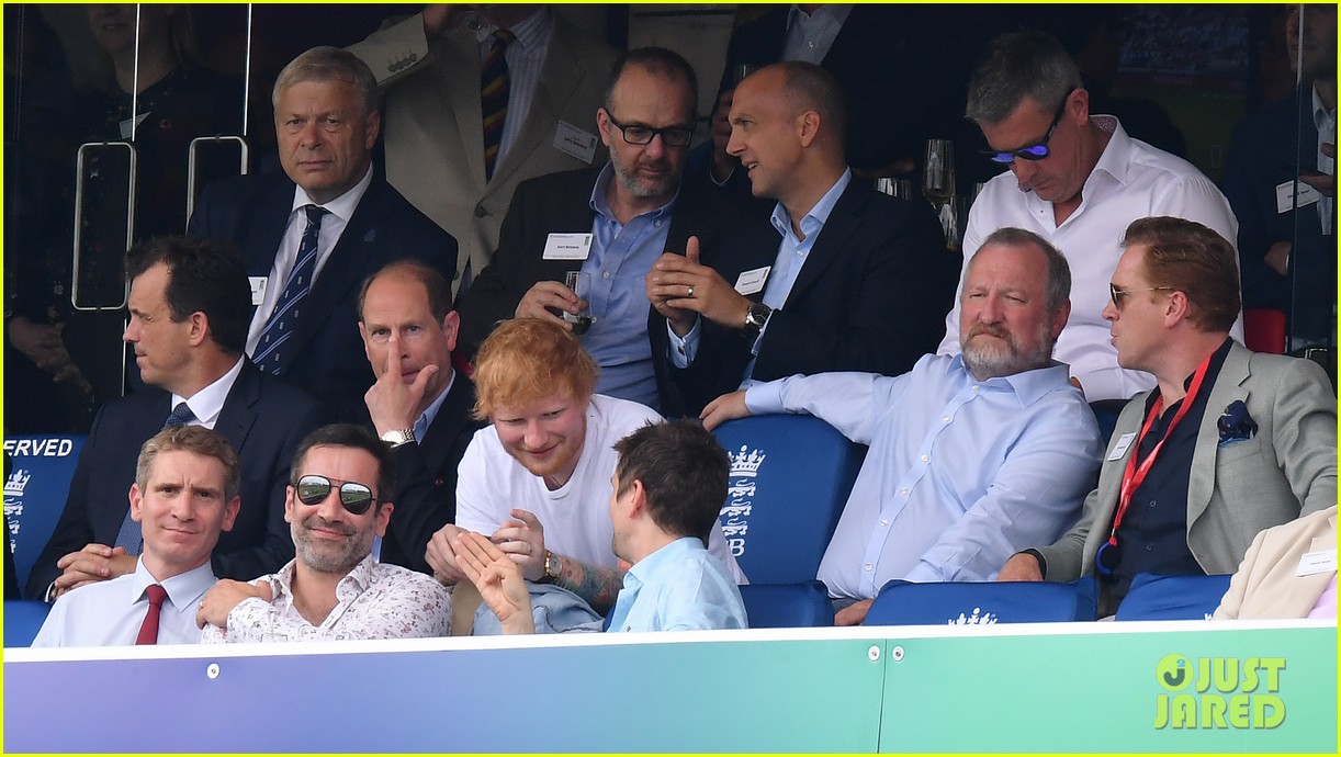 Ed Sheeran Sits Next To Prince Edward at England & Australia World Cup