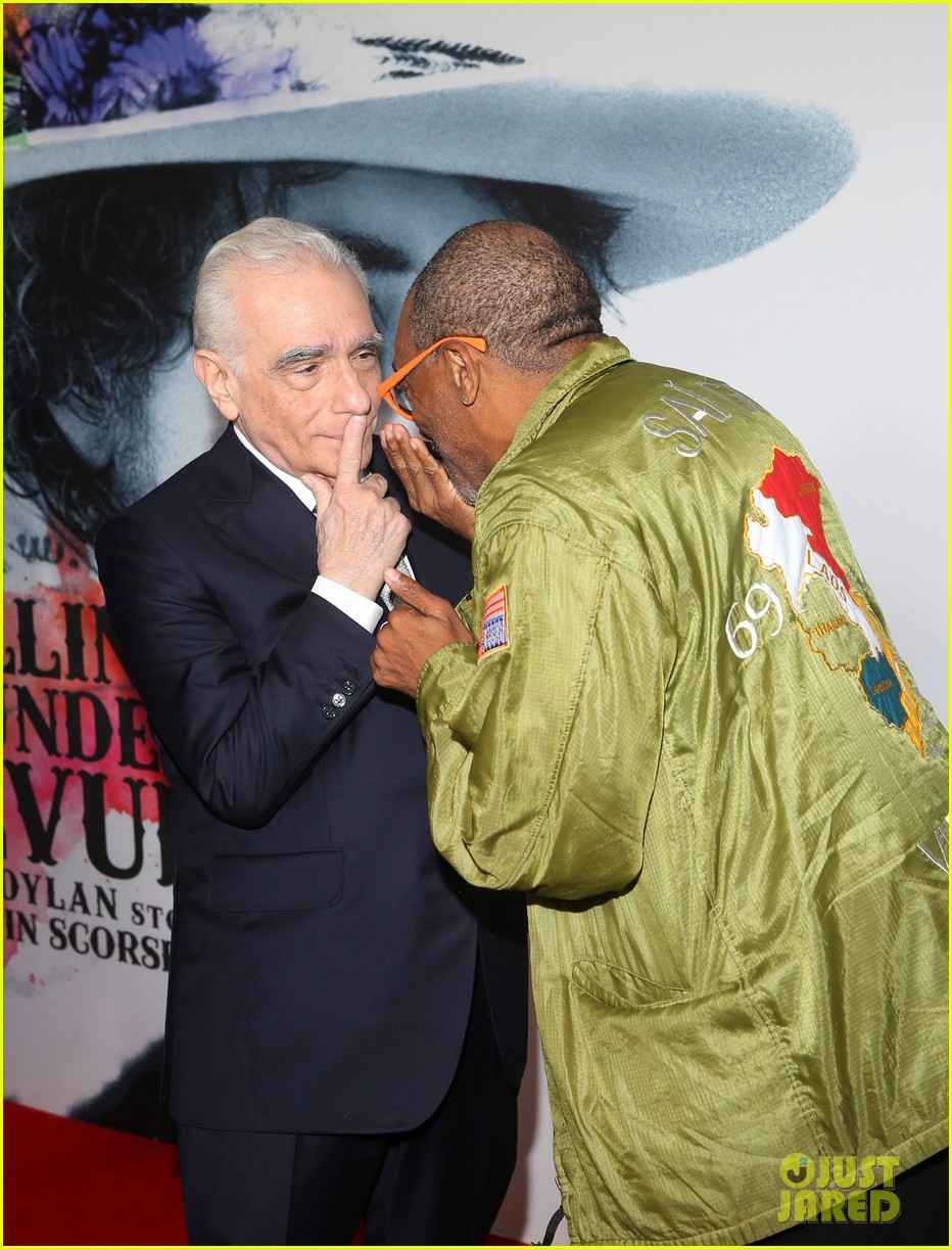 Photo: martin scorsese gets support from spike lee at bob dylan story