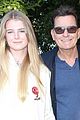 charlie sheen with daughters at billie eilish concert 06