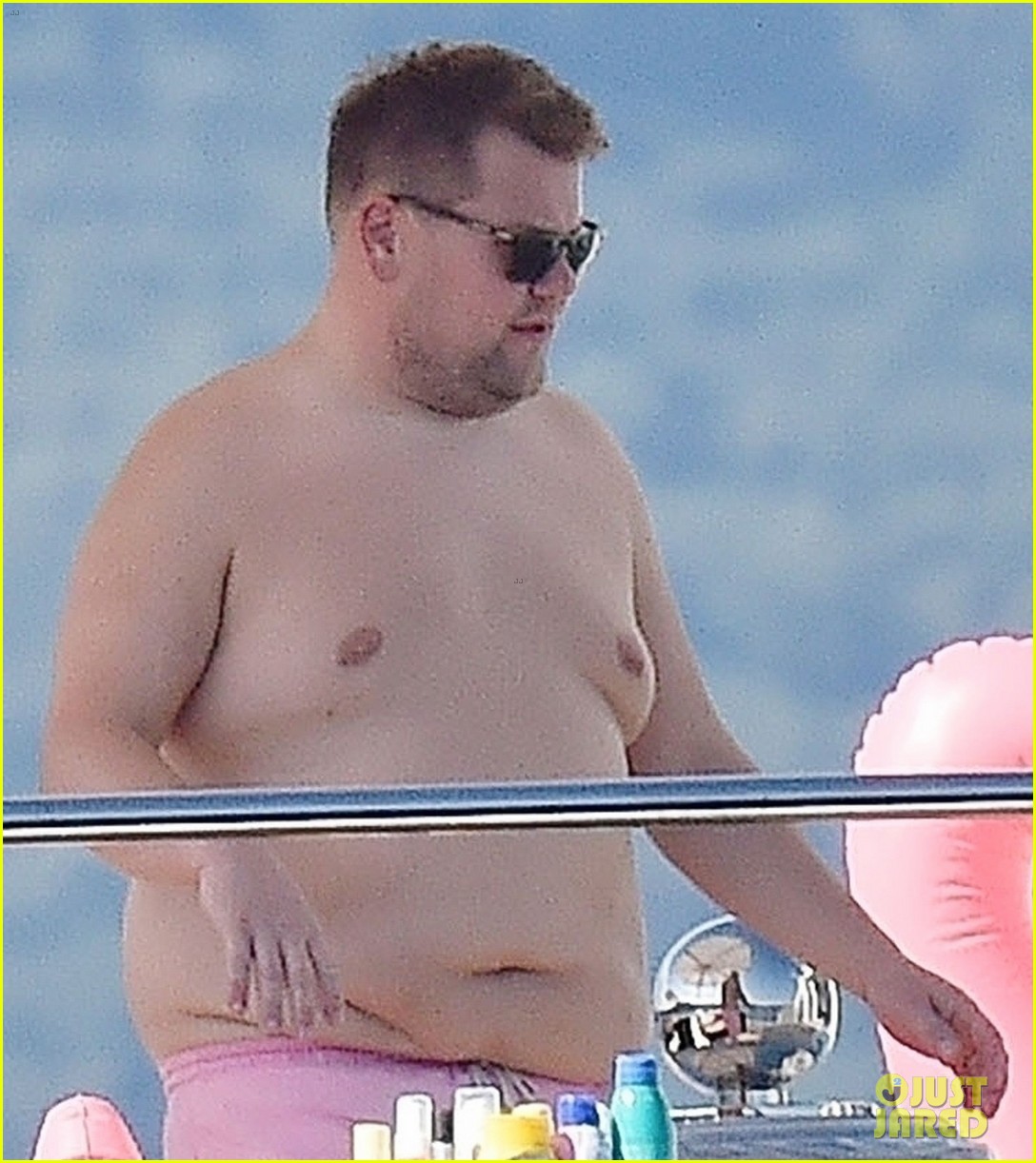 James Corden Goes Shirtless on a Yacht During Italian Vacation | james cord...